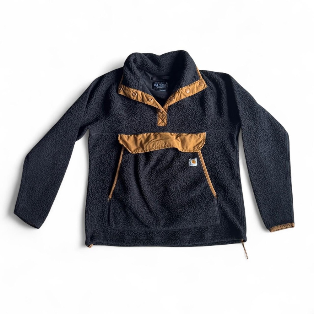 Carhartt black & brown sherpa fleece jacket